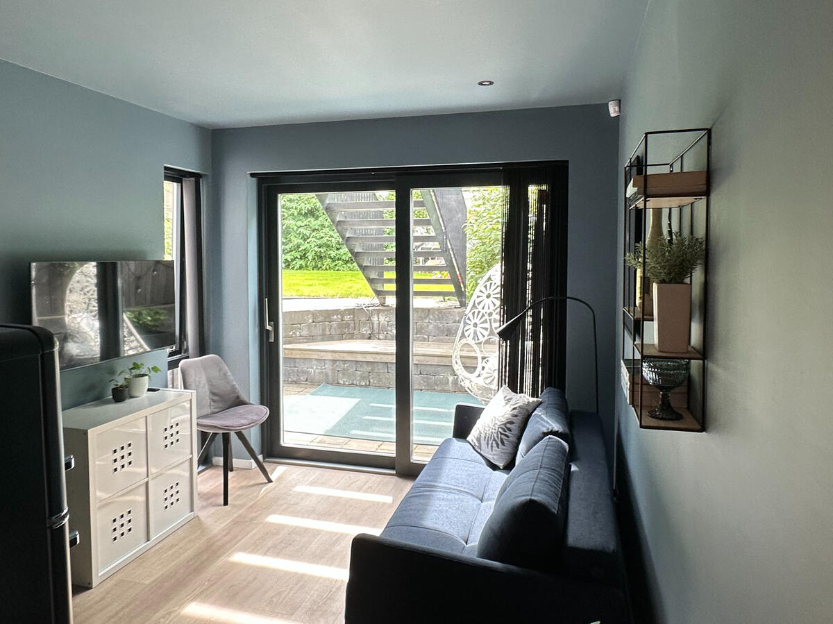 Living area and patio